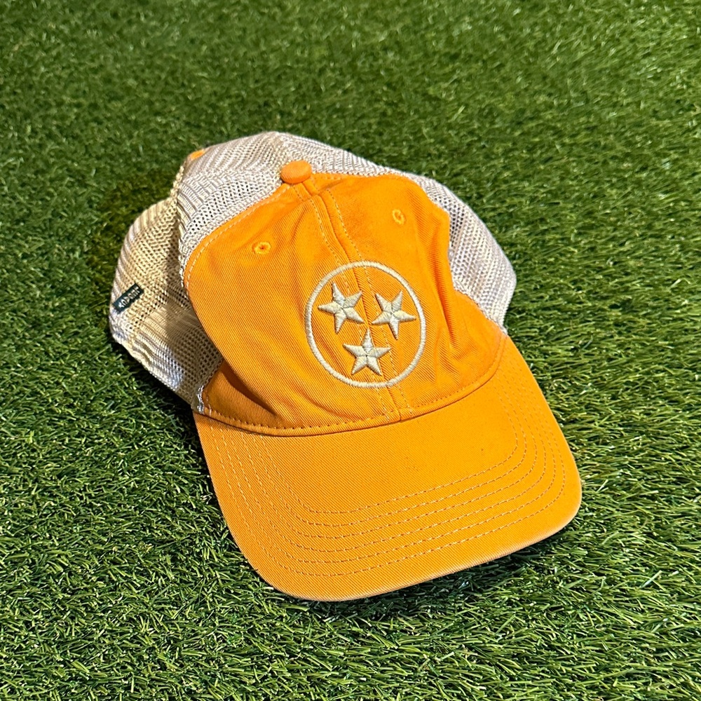 Legacy 92 Bright Orange and Beige Tennessee 3 Star SnapBack Cap